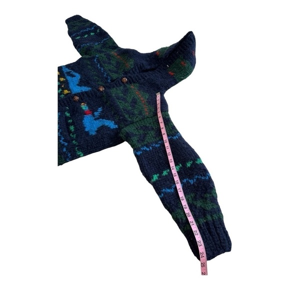 FAB Chunky Knit Wool Sweater With Goose Pattern - Size Small - Picture 10 of 10